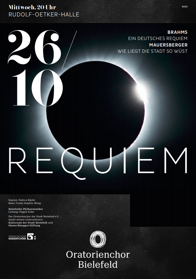 Konzertplakat Brahms-Requiem